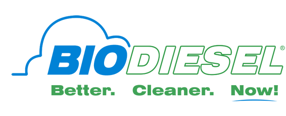A green background with the words biodiesel written in blue.