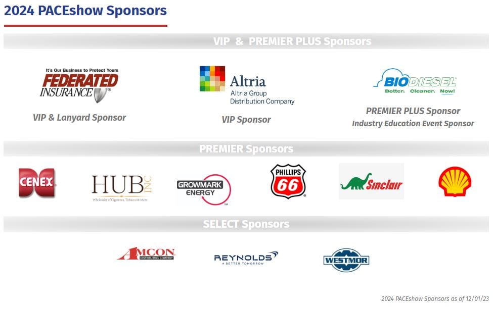 A group of sponsors for the 2 0 1 9 event.