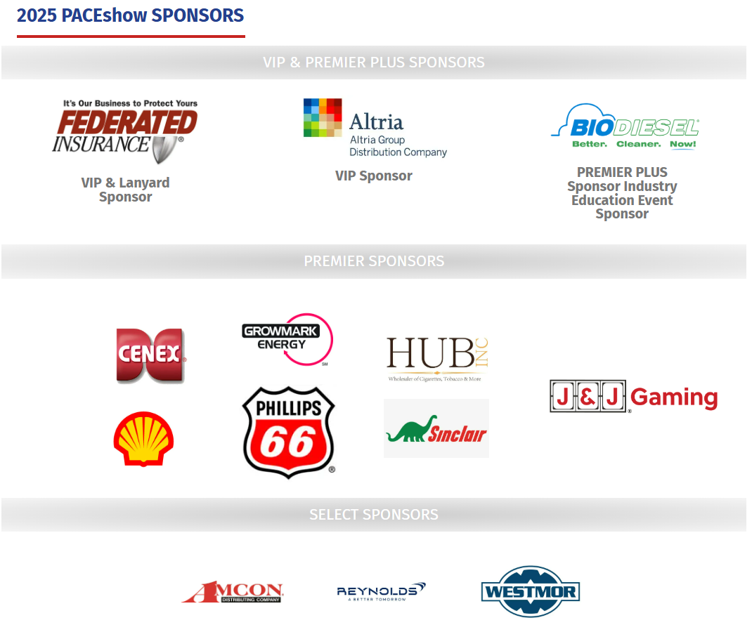 2025 PACEshow - Sponsors as of 010825